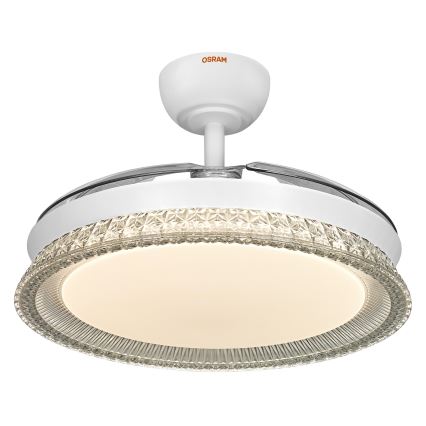 Osram - LED RGB Dimmable Ceiling Light with Fan CIERZO LED/35W/230V 3000-6500K + Remote Control