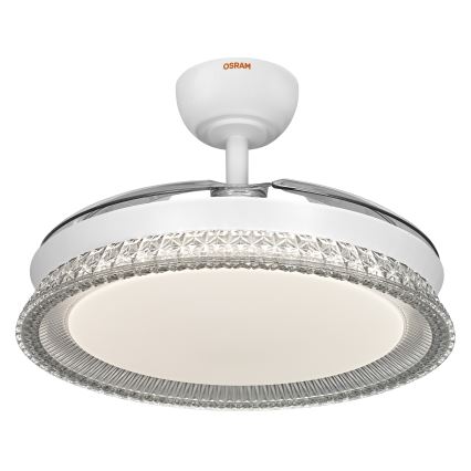 Osram - LED RGB Dimmable Ceiling Light with Fan CIERZO LED/35W/230V 3000-6500K + Remote Control