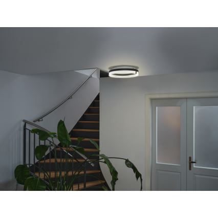 Osram - DECOR CIRCLE LED Ceiling Light, 25W/230V, selectable 3000/4000/6500K, Ø 40 cm, black/white