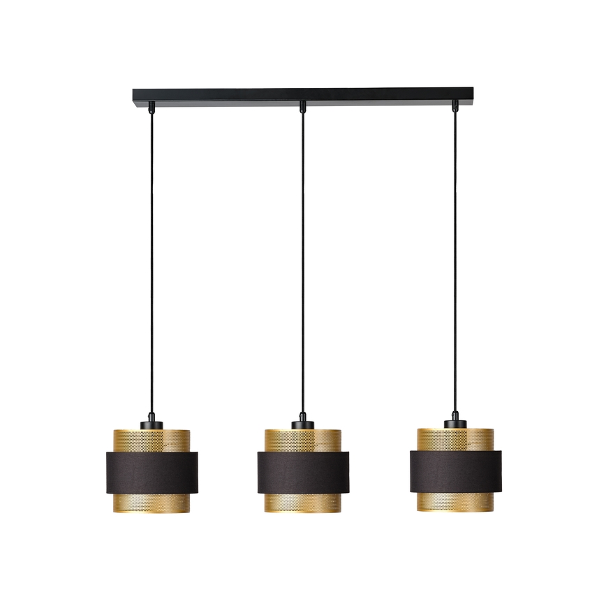 Osram - DECOR HORNET Cable Pendant 3x E27/10W/230V, Black/Gold