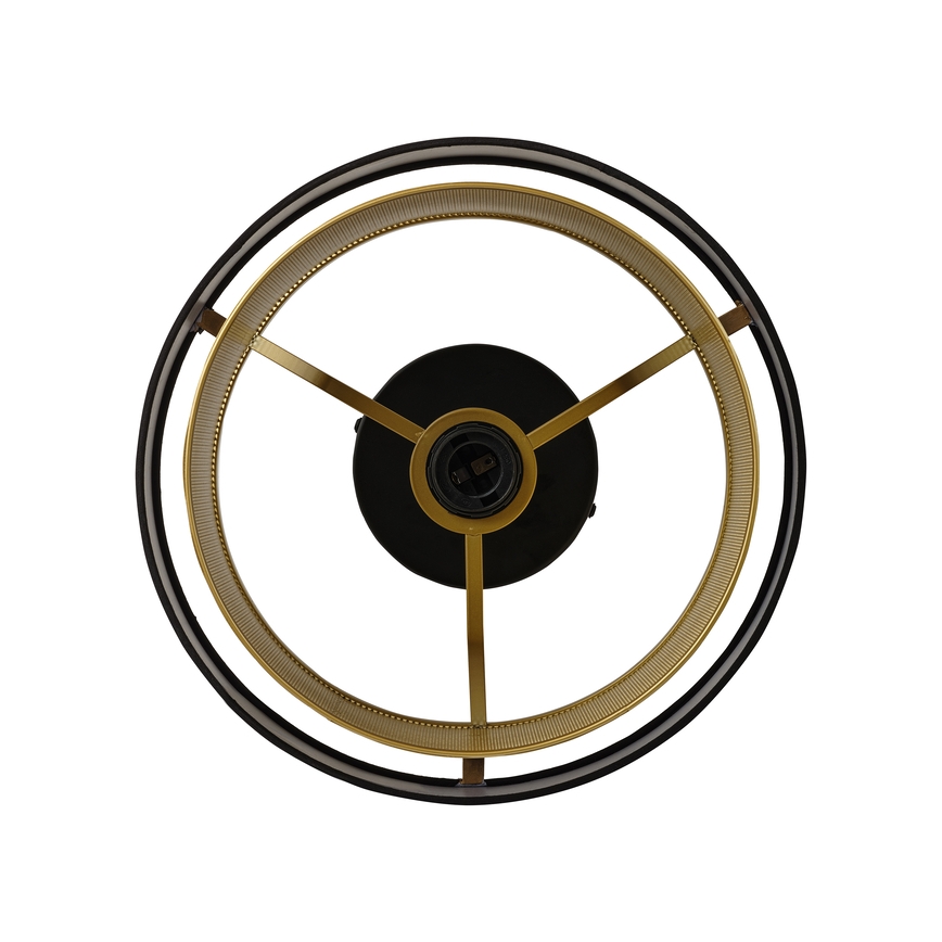 Osram - DECOR HORNET Ceiling Light 1xE27/10W/230V, Ø 30 cm, Black/Gold