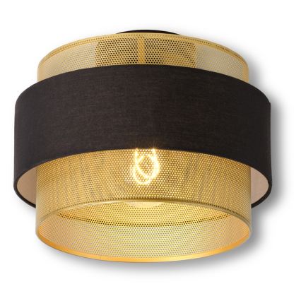 Osram - DECOR HORNET Ceiling Light 1xE27/10W/230V, Ø 30 cm, Black/Gold