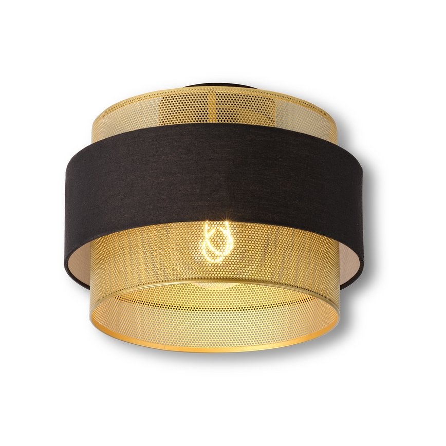 Osram - DECOR HORNET Ceiling Light 1xE27/10W/230V, Ø 30 cm, Black/Gold