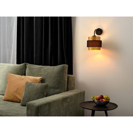 Osram - DECOR HORNET Wall Lamp 1xE27/10W/230V Black/Gold