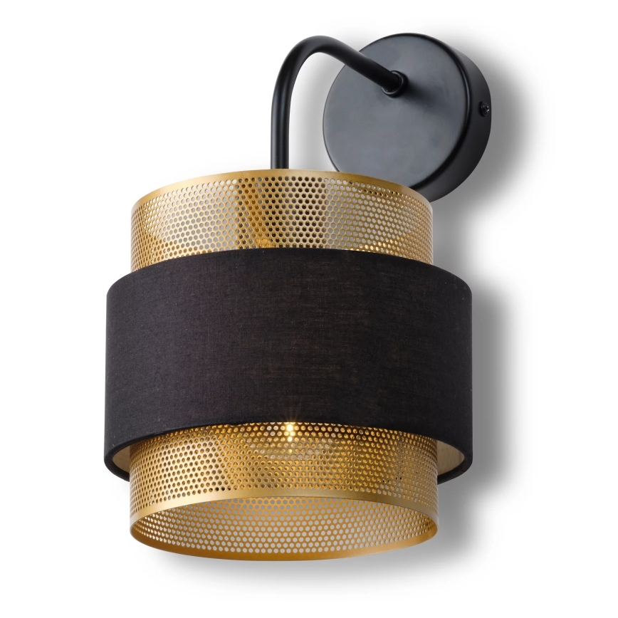 Osram - DECOR HORNET Wall Lamp 1xE27/10W/230V Black/Gold
