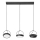 Osram - DECOR PUCK Cable-suspended LED Pendant 3xLED/12W/230V CRI 90 black