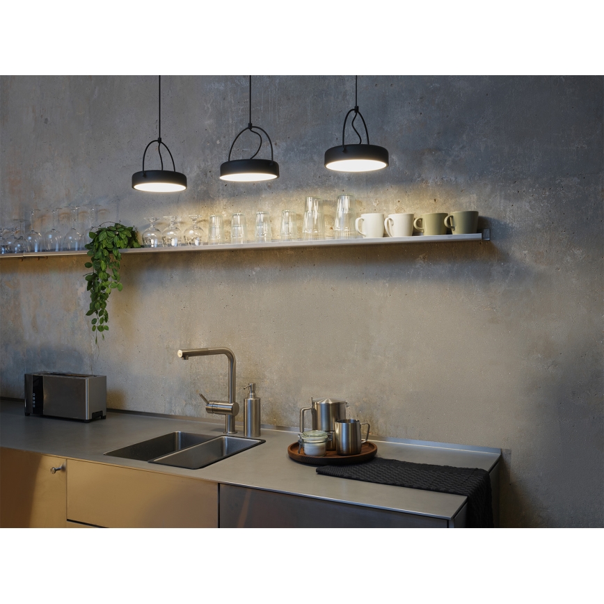 Osram - DECOR PUCK Cable-suspended LED Pendant 3xLED/12W/230V CRI 90 black