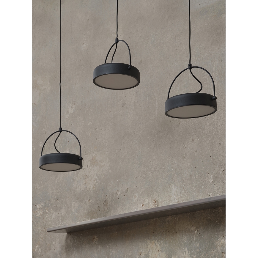 Osram - DECOR PUCK Cable-suspended LED Pendant 3xLED/12W/230V CRI 90 black