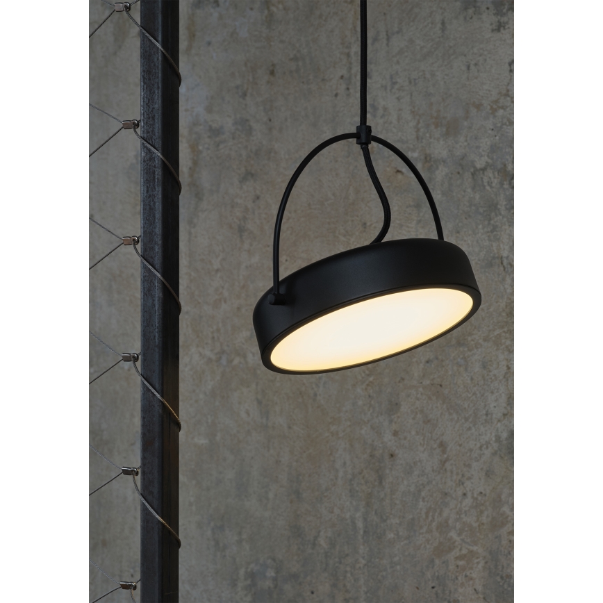 Osram - DECOR PUCK LED pendant light on cable, 12W/230V, CRI 90, black