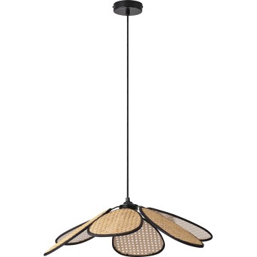 Osram - DECOR RATTAN Cable Pendant Light, 1xE27/15W/230V, dia. 58 cm, beige/black