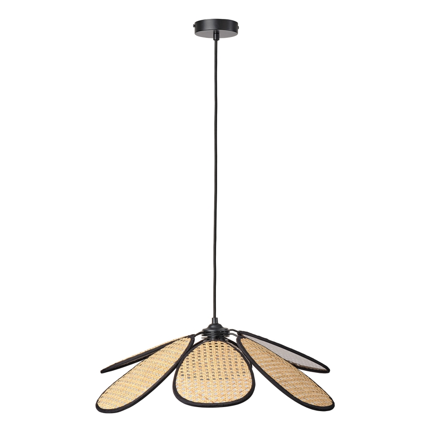 Osram - DECOR RATTAN Cable Pendant Light, 1xE27/15W/230V, dia. 58 cm, beige/black