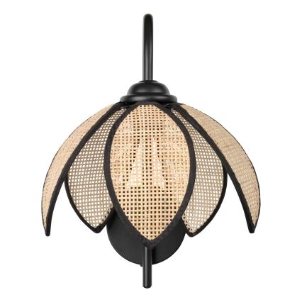 Osram - DECOR RATTAN wall light 1xE27/15W/230V beige/black