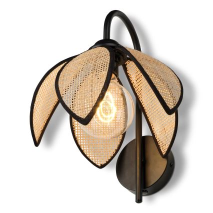 Osram - DECOR RATTAN wall light 1xE27/15W/230V beige/black