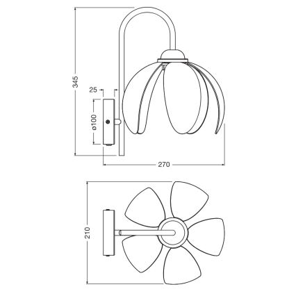 Osram - DECOR RATTAN wall light 1xE27/15W/230V beige/black