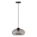 Osram - DECOR SMOKE cable pendant lamp, 1xE27/12W/230V, diameter 28 cm, black/smoky grey