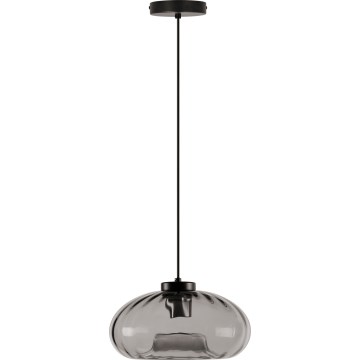 Osram - DECOR SMOKE cable pendant lamp, 1xE27/12W/230V, diameter 28 cm, black/smoky grey