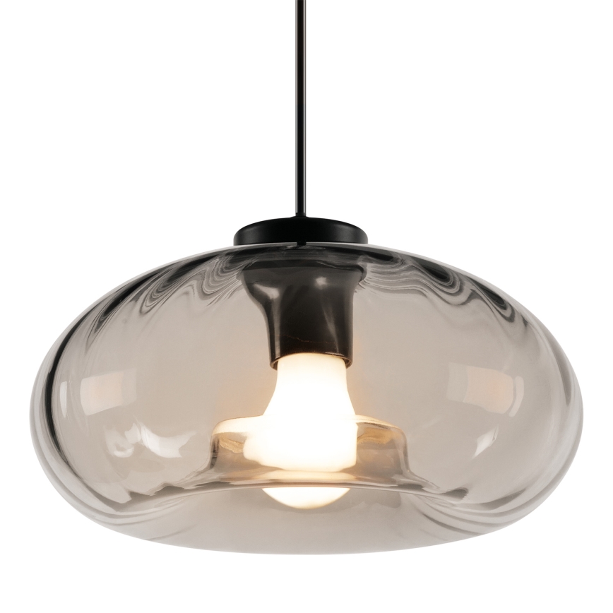 Osram - DECOR SMOKE cable pendant lamp, 1xE27/12W/230V, diameter 28 cm, black/smoky grey