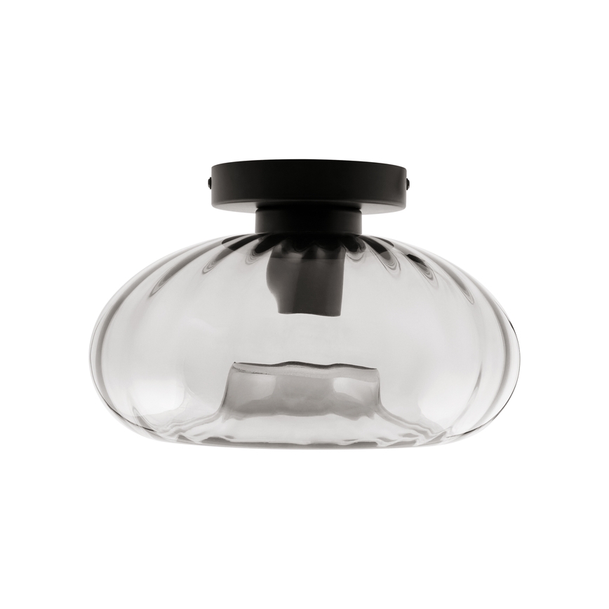 Osram - DECOR SMOKE ceiling light 1xE27/12W/230V, Ø 28 cm, black/smoky grey