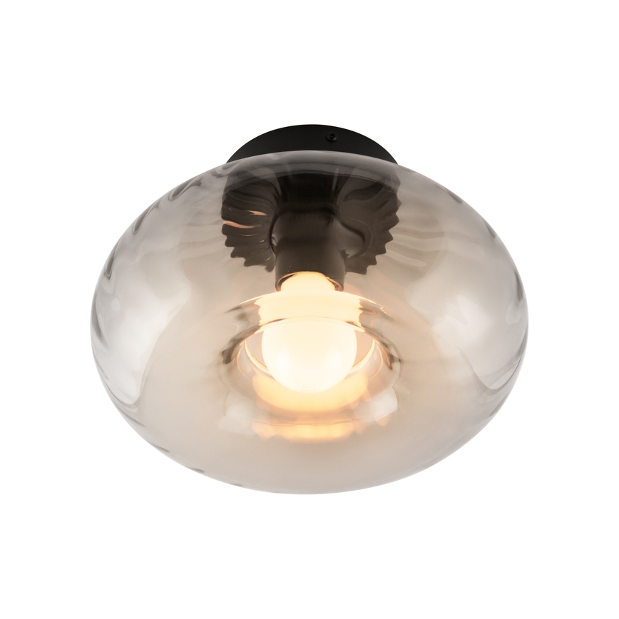 Osram - DECOR SMOKE ceiling light 1xE27/12W/230V, Ø 28 cm, black/smoky grey