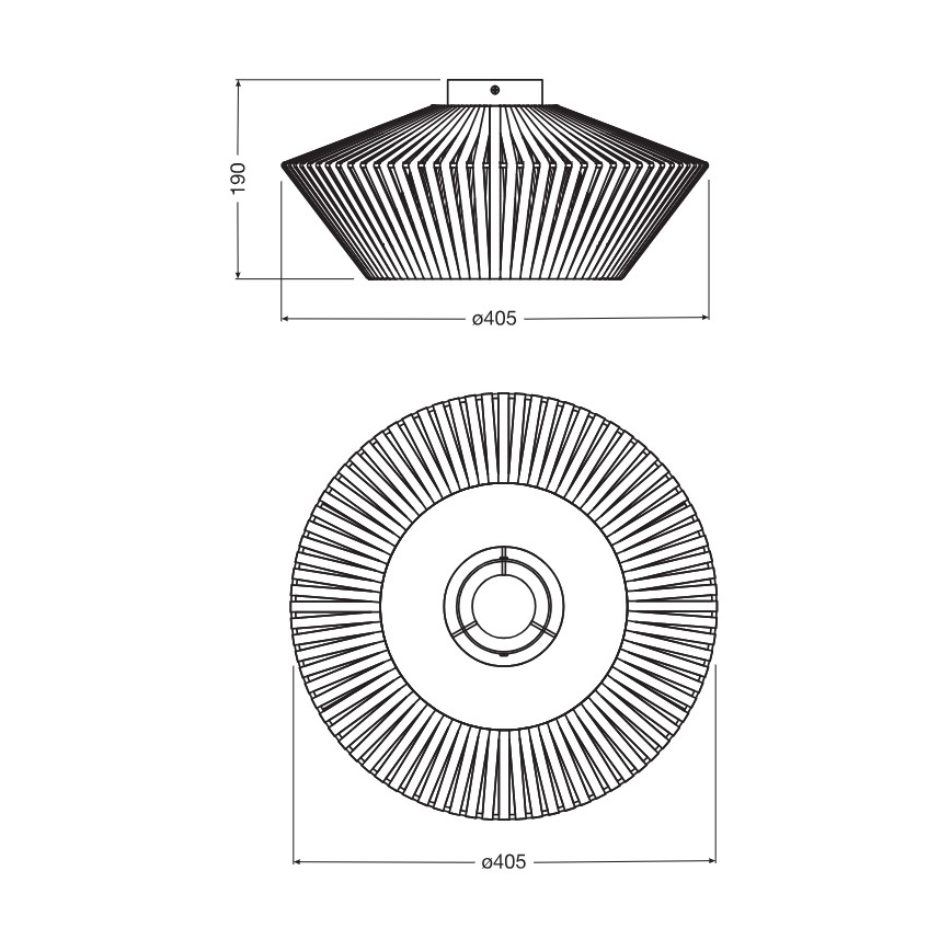Osram - DECOR STRIPES Ceiling Light 1x E27/10W/230V, dia. 40.5 cm, beige
