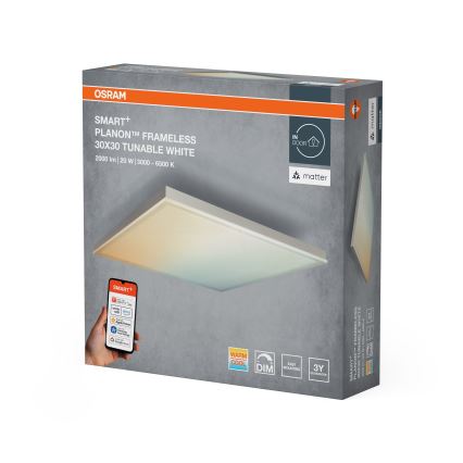 Osram - Dimmable LED ceiling light SMART+ FRAMELESS LED/20W/230V 3000-6500K 30x30 cm Wi-Fi