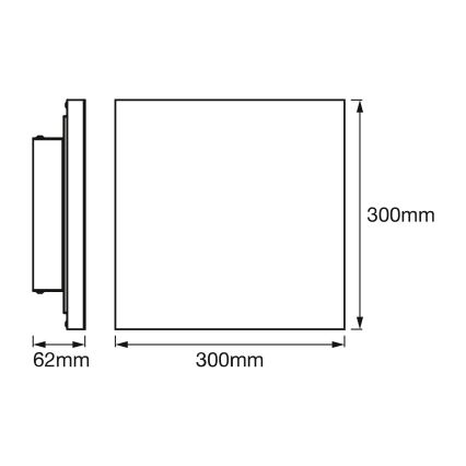 Osram - Dimmable LED ceiling light SMART+ FRAMELESS LED/20W/230V 3000-6500K 30x30 cm Wi-Fi