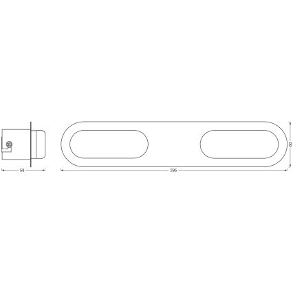 Osram - Dimmable SMART+ DUPLO LED Bathroom Wall Light/15W/230V 3000-6500K IP44 Wi-Fi