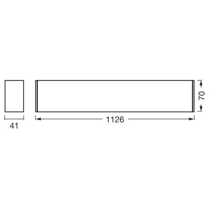 Osram - Dimmable LED ceiling luminaire OFFICE LINE LED/11/20/30W/230V 4000K 112.6 cm black