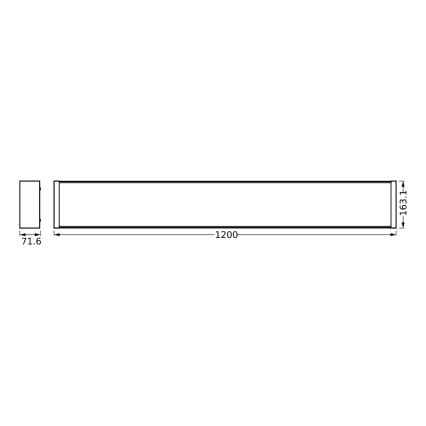 Osram - Dimmable LED Ceiling Light OFFICE LINE LED/40W/230V 120 cm + Remote Control