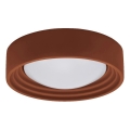 Osram - Dimmable LED Ceiling Light ORBIS CONCRETE LED/13W/230V Ø 30 cm Brown/Concrete