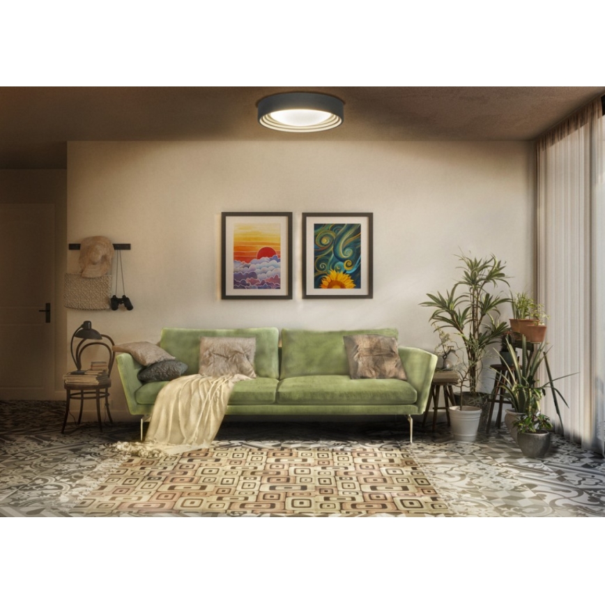 Osram - ORBIS CONCRETE LED Dimmable Ceiling Light, 13W/230V, Ø 30 cm, Grey/Concrete