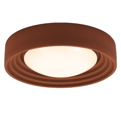 Osram - ORBIS CONCRETE Dimmable LED Ceiling Light, 18W/230V, Ø 40 cm, Brown/Concrete