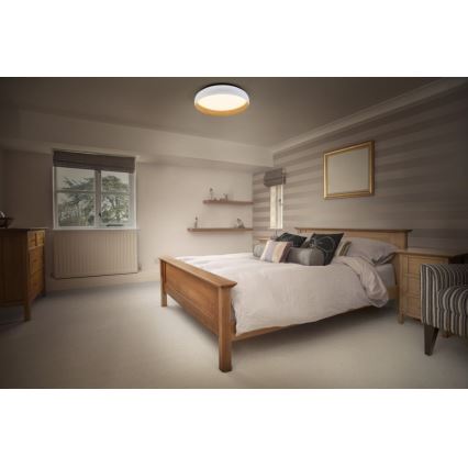Osram - LED Dimmable Ceiling Light ORBIS LIVIA LED/16W/230V Ø 30 cm White/Brown