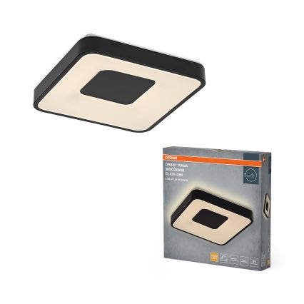 Osram - Dimmable LED ceiling light ORBIS PIANA LED/24W/230V 38x38 cm black