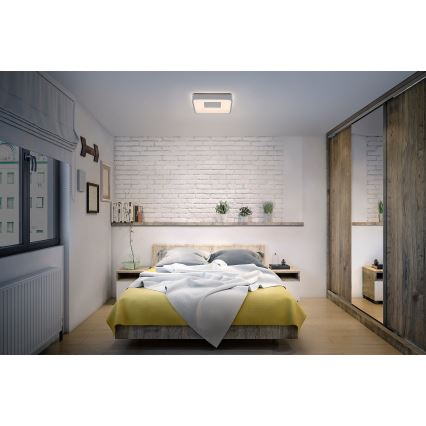 Osram - Dimmable LED ceiling light ORBIS PIANA LED/36W/230V 48,5x48,5 cm silver