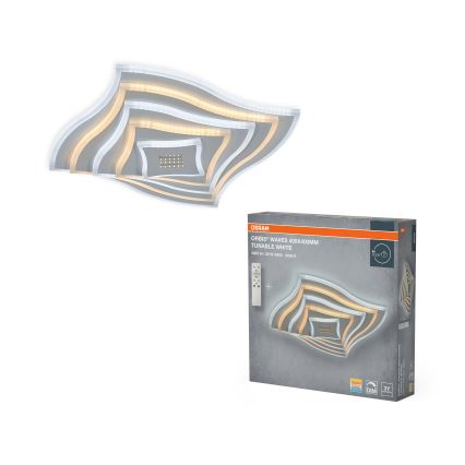 Osram - Dimmable LED ceiling light ORBIS WAVES LED/30W/230V 2600-6000K 40x40 cm white + remote control