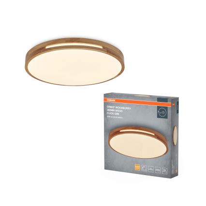 Osram - ORBIS WOODBURRY LED Dimmable Ceiling Light 24W/230V, Ø39 cm, Beige