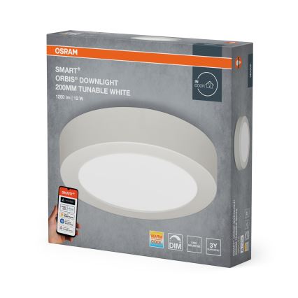 Osram - SMART+ Dimmable LED Downlight 12W/230V Ø 20 cm 3000-6500K Wi-Fi