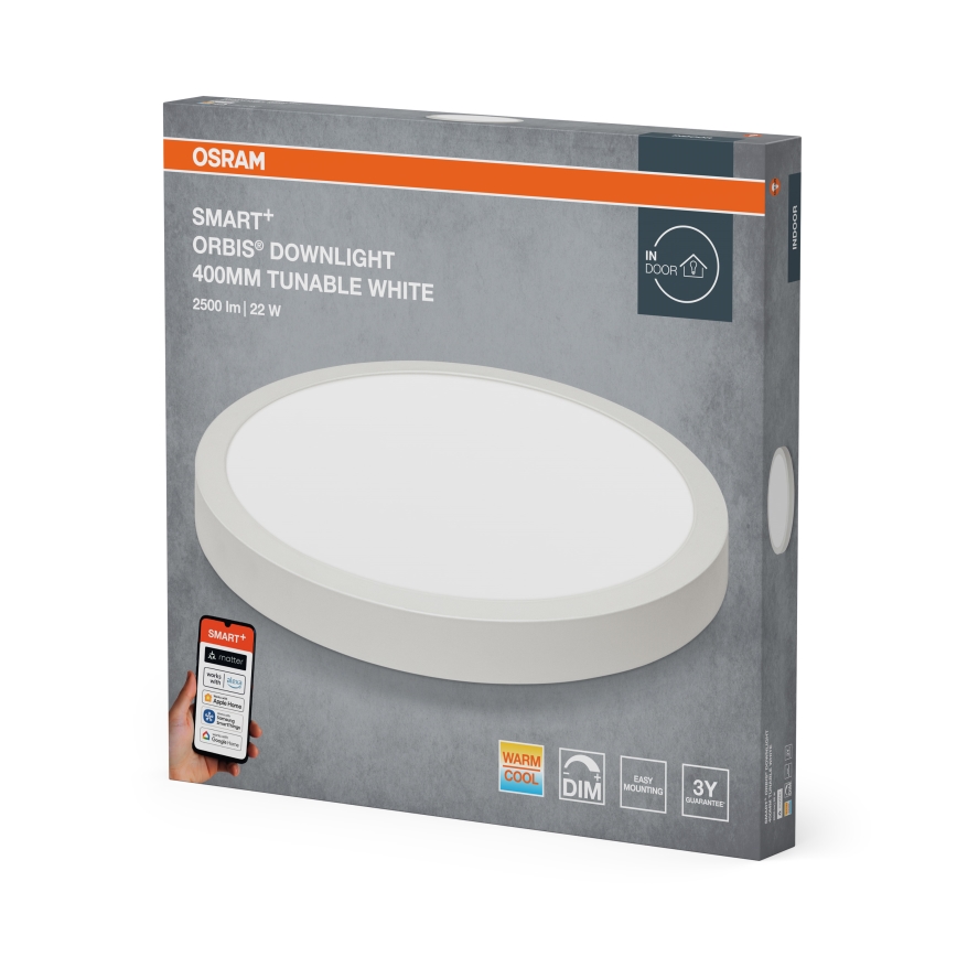 Osram - Dimmable LED ceiling light SMART+ DOWNLIGHT LED/22W/230V Ø 40 cm 3000-6500K Wi-Fi