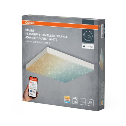 Osram - LED Dimmable Ceiling Light SMART+ FRAMELESS LED/24.5W/230V 3000-6500K 45x45 cm Wi-Fi