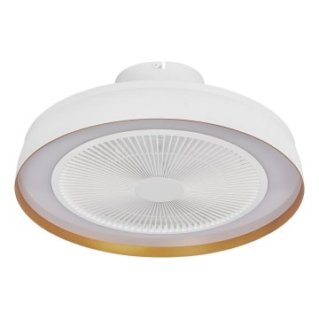 Osram - Dimmable LED ceiling light with fan CEILING FAN LED/49W/230V 2700-6500K white/gold + remote control