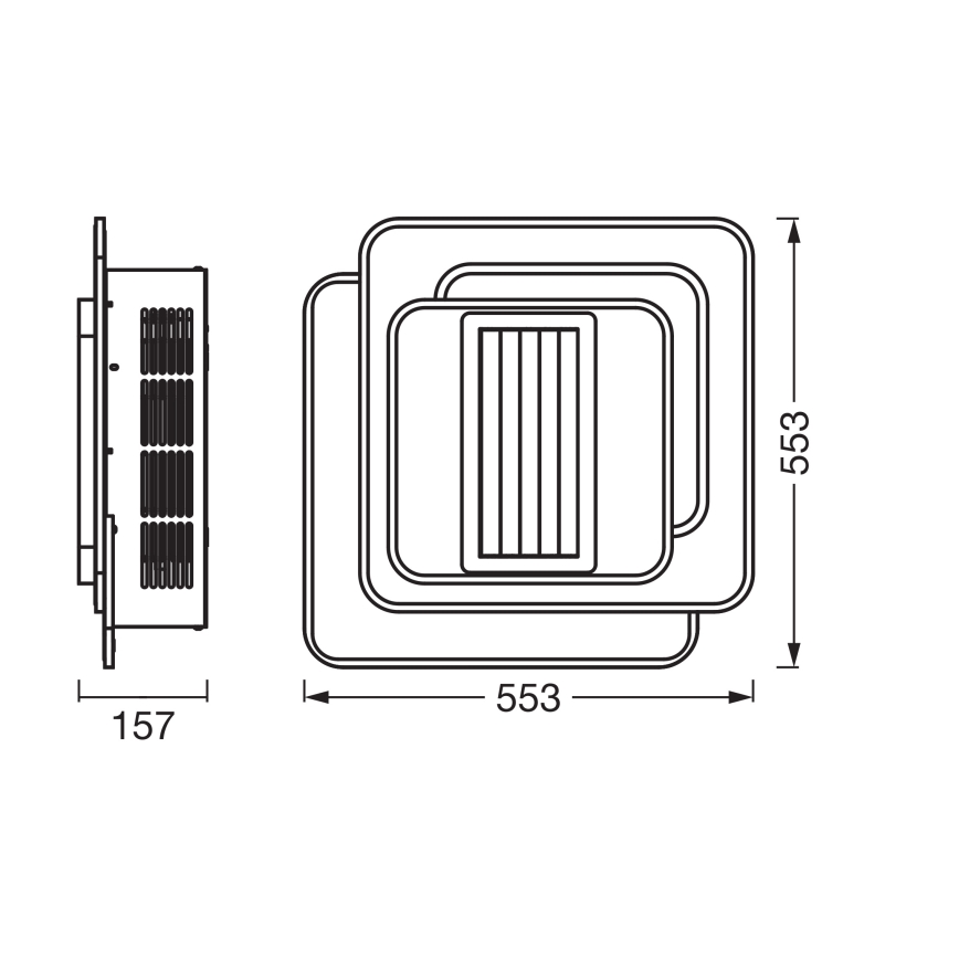 Osram - Dimmable LED Ceiling Light with Fan CEILING FAN LED/55W/230V 3000-6500K White + Remote Control