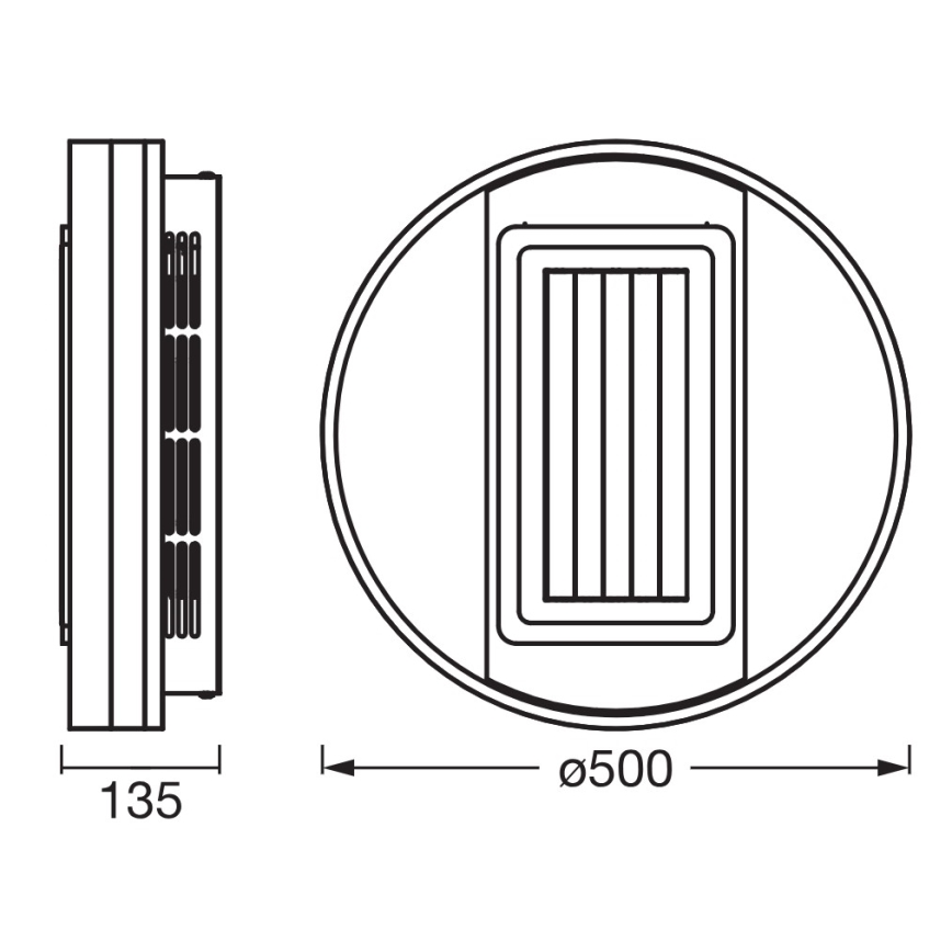 Osram - Dimmable LED Ceiling Fan Light LED/55W/230V 3000-6500K White + Remote Control