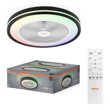 Osram - Dimmable LED ceiling light with fan MURLAN LED/26W/230V 3000-6500K + remote control