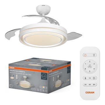 Osram - Dimmable LED ceiling light with fan PONIENTE LED/36W/230V 3000/4000/6500K + remote control
