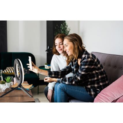 Osram - LED Dimmable Desk Lamp with Stand and Vlogging Mount LED/5,5W/USB 3000-6500K 210 mAh