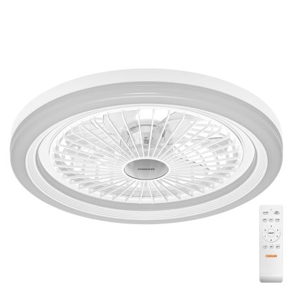 Osram - LED Dimmable Ceiling Light with Fan SOLANO LED/26W/230V 3000/4000/6500K + Remote Control