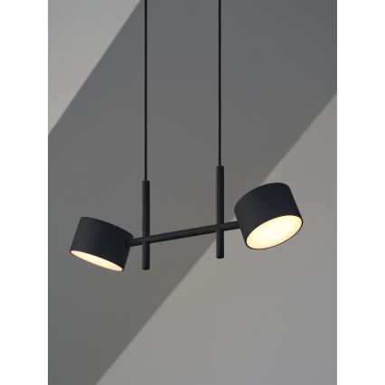 Osram - Dimmable LED cable-suspended pendant DECOR KYOTO 2xLED/10W/230V CRI 90 black