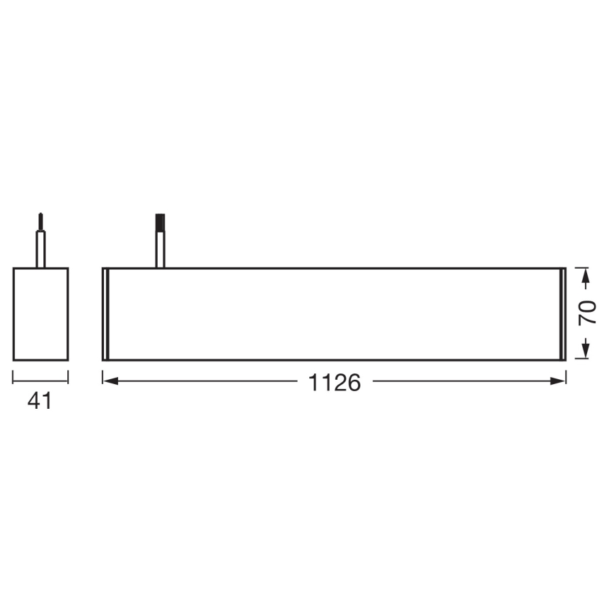 Osram - LED Dimmable cable-suspended pendant light OFFICE LINE LED/42W/230V 4000K 112,6 cm white