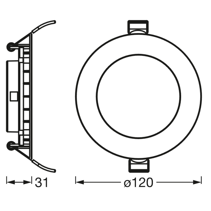 Osram - LED Dimmable Recessed Downlight SMART+ DOWNLIGHT LED/8W/230V 3000-6500K Wi-Fi
